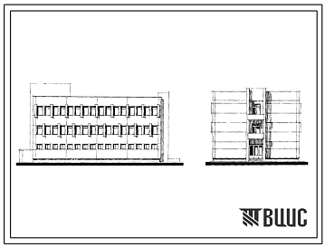 Типовой проект 501-295 Дом связи для отделенческих и крупных станций тип III, каркасно-панельный.