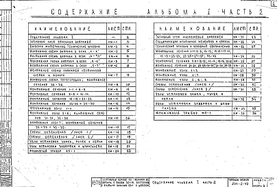Альбом 1 Часть 2 Архитектурно-строительные чертежи металлоконструкций.
