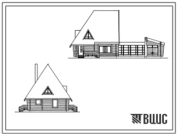 Типовой проект 146-214-4 Мансардный одноквартирный дом с 3-комнатной квартирой брусчатой конструкции для индивидуальных застройщиков