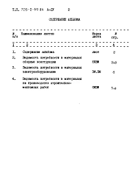 Альбом 4 Ведомости потребности в материалах