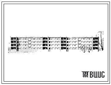 Типовой проект 1-310ТСП-2 Шестисекционный дом на 64 квартиры (однокомнатных 8, двухкомнатных 32, трехкомнатных 16, четырехкомнатных 8).