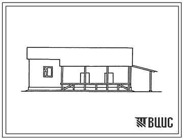 Типовой проект 808-5-22.86 Пасечный дом для пчеловодческой фермы на 300 пчелиных семей (стены из дерева)