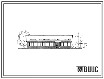 Типовой проект 276-12-19 Магазин промышленных товаров площадью 90м2 для поселков лесозаготовительных предприятий на 1000 жителей. Для строительства во 2 климатическом районе.