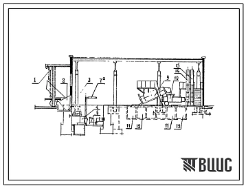 Типовой проект 4-14-317 (тип 2) Дробильно прессовое отделение к винодельческому заводу мощностью по переработке 750 т. винограда в сутки.