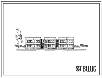 Типовой проект 211-1-26-203 Детские ясли-сад на 90 мест с расширением до 180 мест. Наружные стены из аглопоритобетонных панелей. Для строительства во 2и 3 климатических районах Украинской ССР
