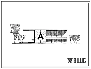 Типовой проект 503-5-19.86 Автопавильон полуоткрытый на 20 человек. Стены из кирпича
