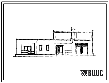 Типовой проект 144-000-884с.13.91 4-х комнатный жилой дом с внутренним двориком из местных материалов для индивидуальных застройщиков в городах и поселках городского типа республики Грузия