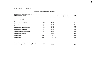 Альбом 8 Спецификации оборудования Часть 1, 2