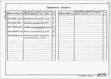 Альбом 33 Спецификации оборудования.