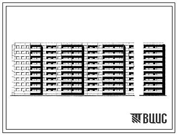 Типовой проект 111-125-2 9-этажный 6-секционный жилой дом на 216 квартир для строительства во 2 и 3 строительно-климатических зонах.