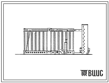 Типовой проект 702-12 Мельничный элеватор монолитной конструкции типа ММ-3х175-68.