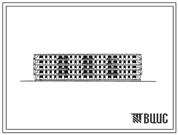 Типовой проект 1У-438АП-36б Пятиэтажный четырехсекционный жилой дом на 80 квартир со стенами из крупных легкобетонных блоков.