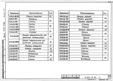 Выпуск 1-5 Соединительная секция для приточной камеры 2ПК63. Рабочие чертежи