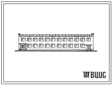 Типовой проект 505-45 Блок портовых бытовых и вспомогательных помещений 3 категории.