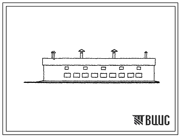 Типовой проект 807-10 Ветлечебница со стационаром для незаразнобольных животных на 36 стойл и 15 клеток для телят. Здание с неполным железобетонным каркасом, несущими кирпичными стенами и испольуемым чердаком. (Для 1 и 3 проектно-строительных зон).