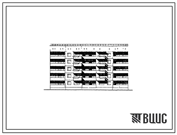 Типовой проект 135-087/1 Блок-секция пятиэтажная 30-квартирная рядовая с торцовым окончанием (однокомнатных 1Б-10; двухкомнатных 2Б-10; трехкомнатных 3А-10).