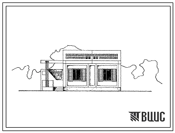 Типовой проект 181-226-6с.84 1-этажный 1-квартирный жилой дом с 4-комнатной квартирой типа 4Б. Для строительства в 4А и 4Г климатических подрайонах Казахской ССР сейсмичностью 7 и 8 баллов.