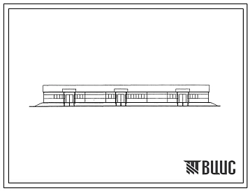 Типовой проект 420-12-6 Инвентарные временные сборно-разборные здания с применением УТС серии 420-12. Склад продовольственных товаров площадью 430 м2.