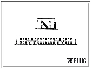 Типовой проект 214-1-261.83 Детские ясли-сад на 140 мест. Для строительства в 1В климатическом подрайоне, 2 и 3 климатических районах