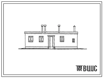 Типовой проект 817-70с Служебно-бытовое здание на 15 человек для животноводческих и птицеводческих ферм. Для строительства в районах с сейсмичностью 7, 8 и 9 баллов.