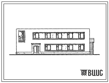 Типовой проект 416-1-220.88 Служебно-бытовые помещения на 50 человек. Стены кирпичные