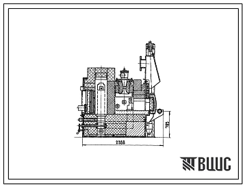 Типовой проект 406-9-284.84 Печь нагревательная камерная размерами пода 0,58х0,58 м на газе среднего давления с отводом дыма в боров