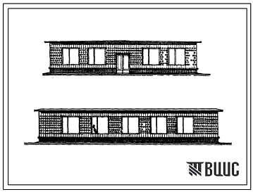 Типовой проект 416-1-42 Служебно-бытовые помещения на 60 человек с конторой.