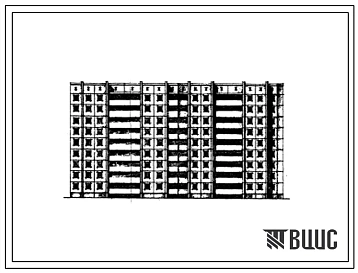Типовой проект 97-033 Девятиэтажная сдвоенная поворотная блок-секция на 72 квартиры 1Б.2Б.3А.5А-1Б.2Б.3А.5А с внешним углом 18?26".