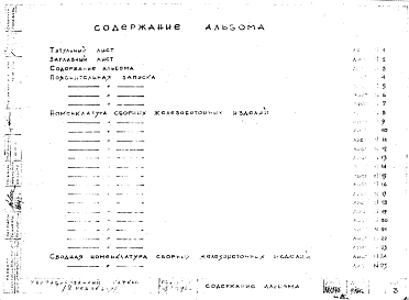 Альбом 0 Редакция 2. Общая пояснительная записка. Номенклатура изделий