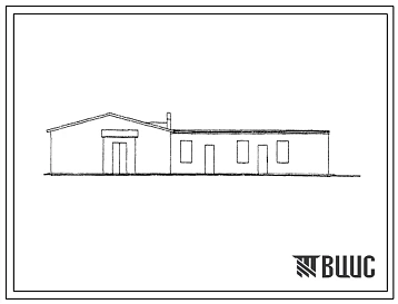 Типовой проект 807-49 Пункт искусственного осеменения на два станка с баранником и с помещением для мотопомпы.