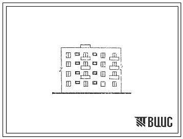 Типовой проект 109-07С Четырехэтажная 8-квартирня блок-секция (двухкомнатных 4, пятикомнатных 4). Для строительства в 4 строительно-климатическом районе в республиках Закавказья сейсмичностью 7 баллов.