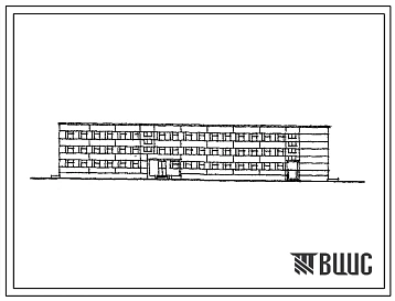 Типовой проект ЦВП-80.83.Т (03-77-КП) Казарма солдатская на 300 человек в каркасно-панельных конструкциях серии ИИ-04