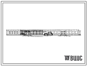 Типовой проект 273-30-83 Торговый центр для поселка на 2000 жителей со стенами из крупных газобетонных блоков