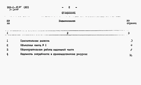 Альбом 12 Сметы. Подземная часть