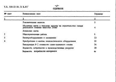 Альбом 3.85 Сметы. Ведомости потребности в материалах