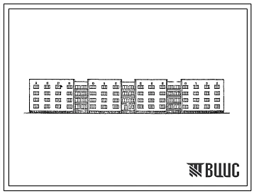 Типовой проект ЦВП-74.77 (01-28-КК) Общежитие на 408 человек для курсантов старших курсов ВУЗ МО