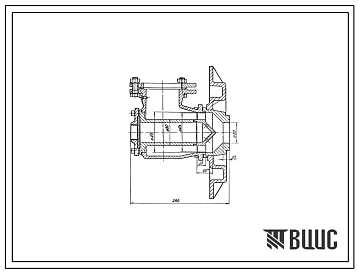 Проект Н6034 Горелка дутьевая унифицированная вихревая для низкокалорийных газов , короткофакельная , производительностью 0,4 Гкал/ч ГДУВ-0,4-Н1