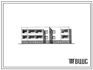 Типовой проект 85-039/1 Двухэтажная блок-секция угловая (торцевая) правая на 8 квартир (однокомнатных 1Б-2, двухкомнатных 2Б-4, четырехкомнатных 4Б-2). Для строительства в 1В климатическом подрайоне, 2 и 3 климатических районах