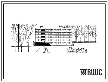 Типовой проект 161-88-11 Пятиэтажное общежитие на 245 мест. Для строительства во 2В климатическом подрайоне Белорусской ССР.