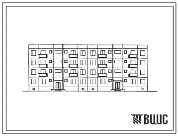 Типовой проект 127-07С/1 Четырехэтажная крупнопанельная рядовая блок-секция на 16 квартир (трехкомнатных 3А-4, 3Б-4; четырехкомнатных 4А-4, 4Б-4).