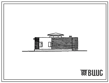 Типовой проект 184-40-104.86 Одноэтажный жилой дом с пятикомнатной квартирой типа 5Б (правый)
