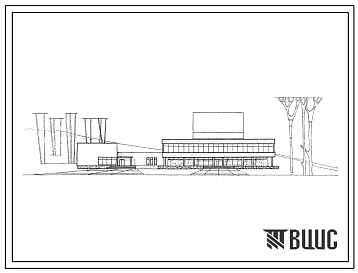 Типовой проект 264-12-67 Сельский дом культуры с залом на 300/340 мест, спортивным залом и административным блоком. Для строительства во 2 и 3 строительно-климатических зонах.
