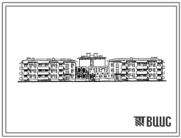 Типовой проект 164-77-161сп.13.90 Общежитие для семейных студентов ВУЗов и аспирантов на 288 человек (со стенами из кирпича) для строительства в Узбекской ССР