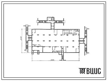 Типовой проект А-II,III,IV-1800-422.88 Склад материалов и оборудования отдельно стоящий заглубленный. Стены   монолитные   железобетонные  (убежище на 1800 человек, размеры убежища 48м на 24м, режимы вентиляции 1,2,3)