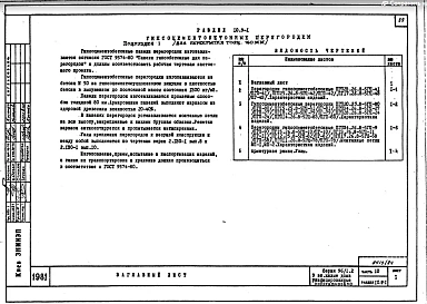 Часть 10 Раздел 10.5-1 Гипсоцементобетонные плиты подготовки пола. Раздел 10.5-2 Керамзитобетонные плиты подготовки пола. Раздел 10.6-1 Деревянные изделия. Раздел 10.7-1 Металлические изделия. Раздел 10.9-1 Гипсоцементные перегородки