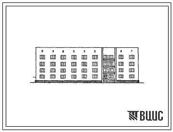 Типовой проект ЦВП-74.77 (01-29-КК) Общежитие на 212 человек для курсантов старших курсов ВУЗ МО