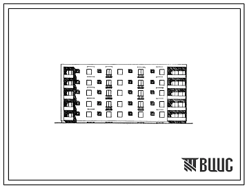 Типовой проект 98-028с Пятиэтажная блок-секция поворотная левая на 20 квартир (двухкомнатных 2Б-10, трехкомнатных 3А-5, пятикомнатных 5А-5). Для строительства в 3 климатическом районе Киргизской ССР сейсмичностью 8 баллов