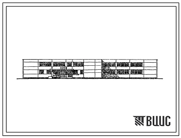Типовой проект 221-1-25-387 Средняя школа на 10 классов (392 учащихся). Здание двухэтажное в конструкциях серии 25. Стены из однослойных легкобетонных панелей.