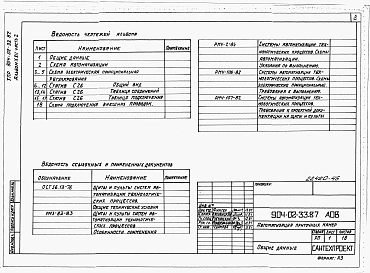 Альбом 22 Часть 2 Приточная вентиляционная камера рециркуляционная с воздухонагревателем и двумя клапанами рециркуляционного воздуха, переключаемая на режим дежурного отопления. Пневматическая система регулирования.  
