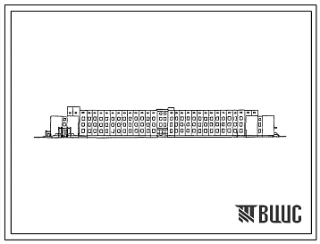 Типовой проект ЦВП-80 (08-23-КК) Медико-санитарный батальон со стационаром на 100 коек и поликлиникой на 80 посещений в смену со стенами из кирпича и внутренним каркасом серии ИИ-04